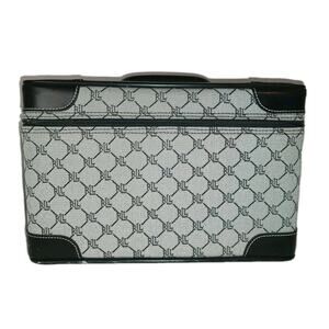 Lauren Ralph Lauren Signature Monogramed Gray/Black Train Travel Case